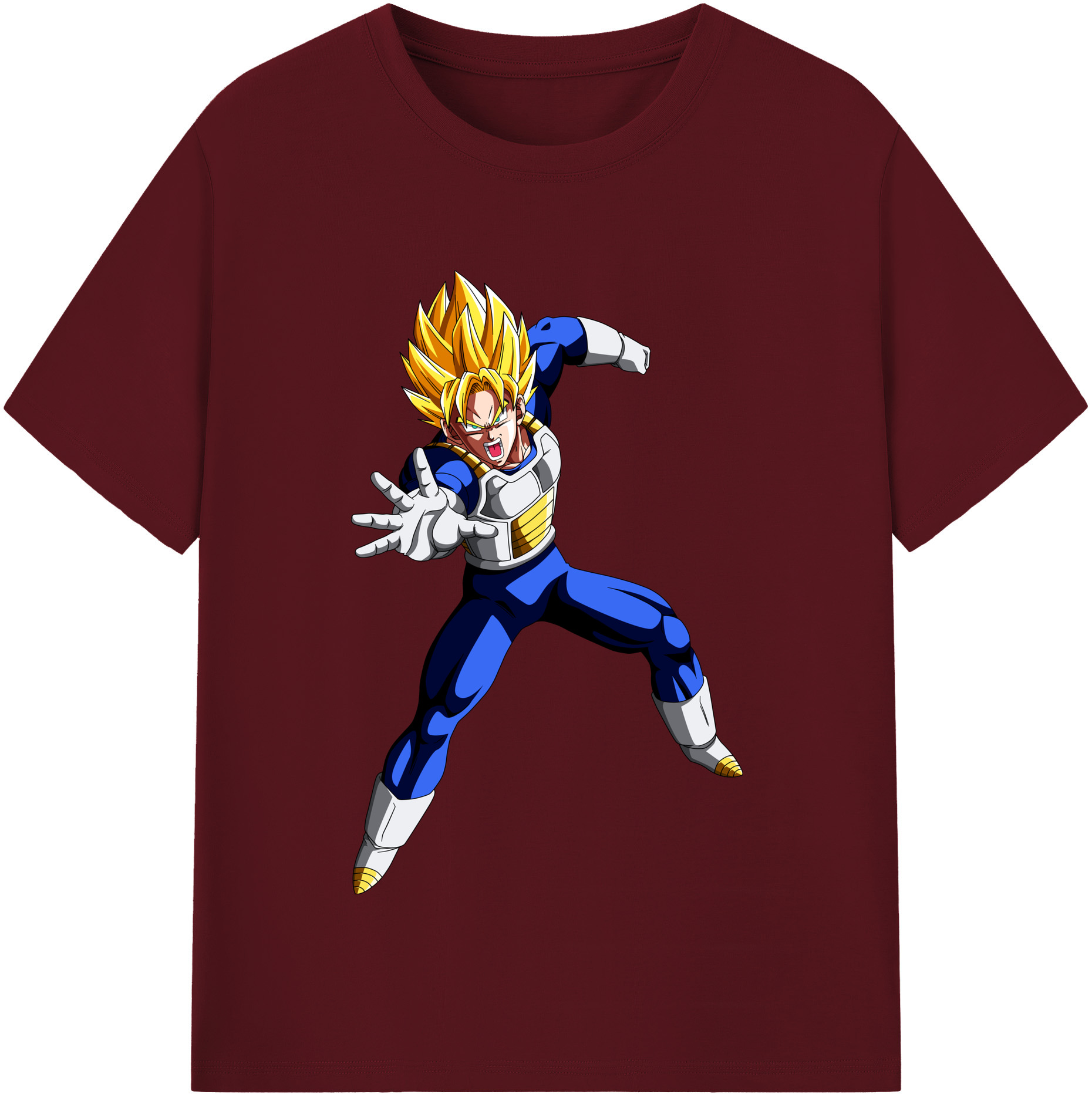 （画像用） ドラゴンボール ベジータ四世（Bejīta Yonsei）DRAGON BALL Vegeta IV 綿100％半袖Tシャツ（フロントプリント）